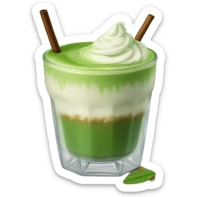 Ice matcha latte  sticker