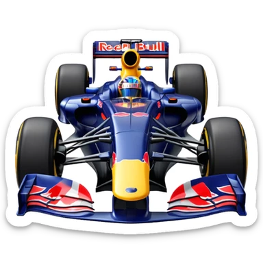 a 2010 Red Bull Formula 1 car sticker