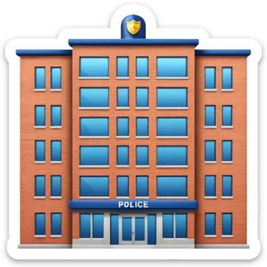 police department building sticker