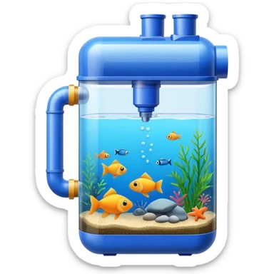 fish tank filter sticker
