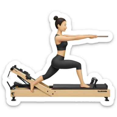 Mujer pilates reformer sticker