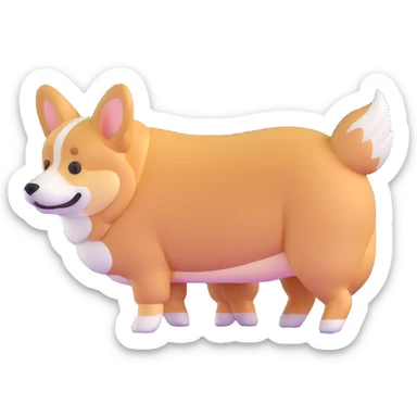 corgi butt sticker