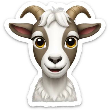 A goat with Argentine t-shirr sticker