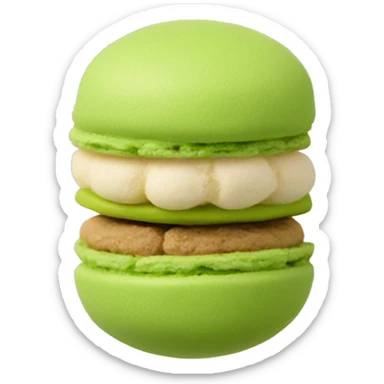 Pistachio macaroon sticker