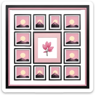 pink photo gallery sticker