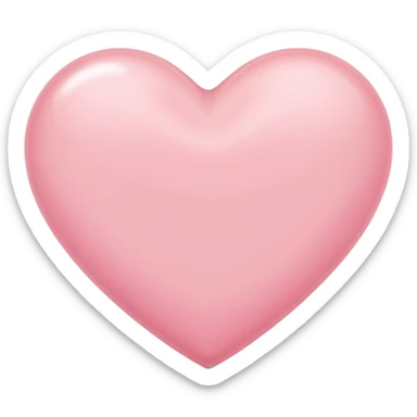 A cute light pink heart sticker