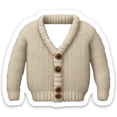 cozy knitted sweater sticker