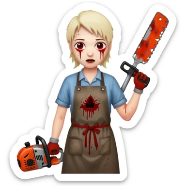 make it look like the movie of The Texas Chain Saw Massacre
 sticker