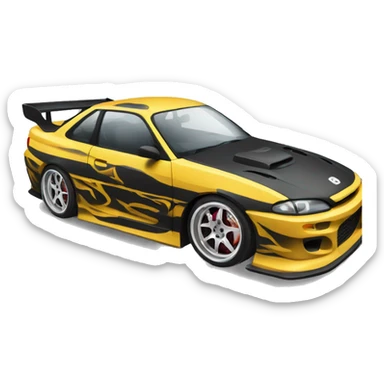 Drift car sticker