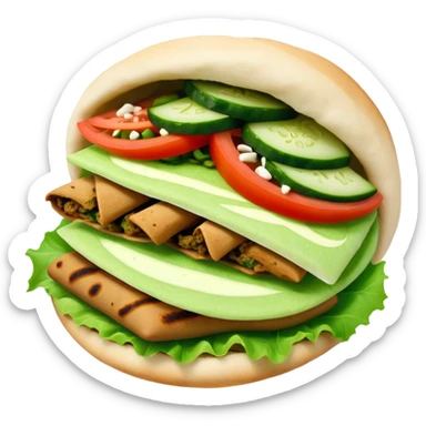 Veggie gyro sticker
