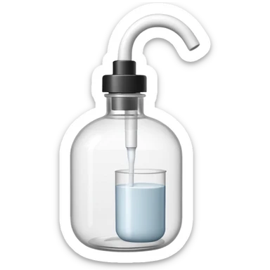 The set includes a pump bottle, a small round jar with a lid, and a squeeze tube sticker