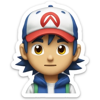 Ash Ketchum sticker
