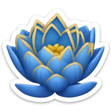 Blue lotus  sticker