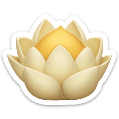 Cream lotus butter  sticker