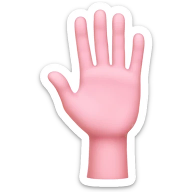 Pink Hand sticker
