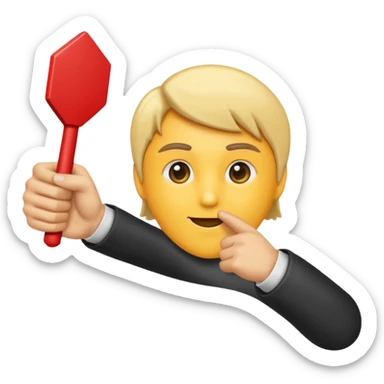 👉 Backhand Index Pointing Right Emoji in hex A80000 sticker