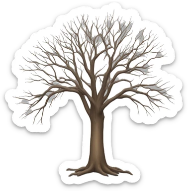 leafless tree sticker