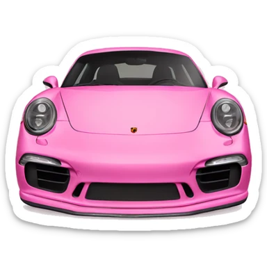 porsche pink sticker