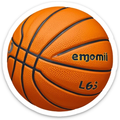 Hazme un emoji de bola de basket sticker