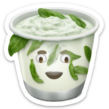 Tzatziki sauce sticker