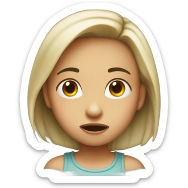 Girl grossed out  sticker