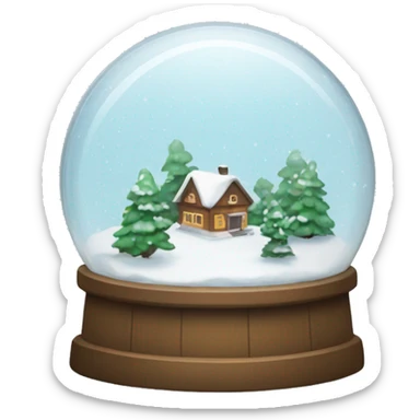 snow globe  sticker