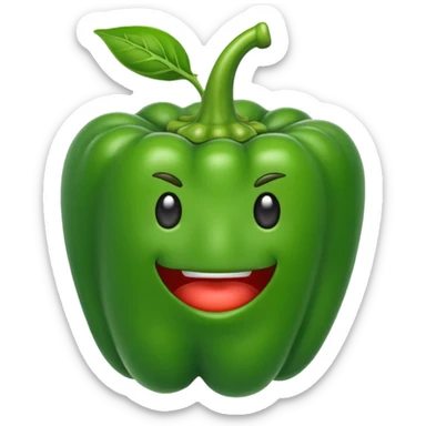 green capsicum  sticker
