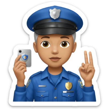 Ragazzo con cappello Nike mulatto che col Police in su sticker