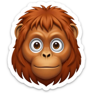 orangutan sticker