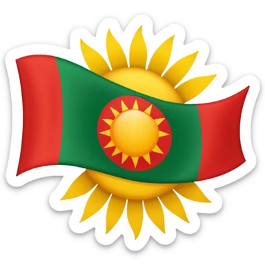 Kürdistan flag sticker