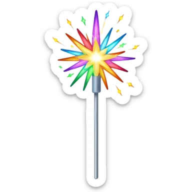 sparkler on a stick sticker