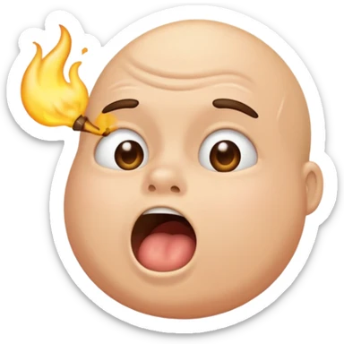 Farting loudly  sticker