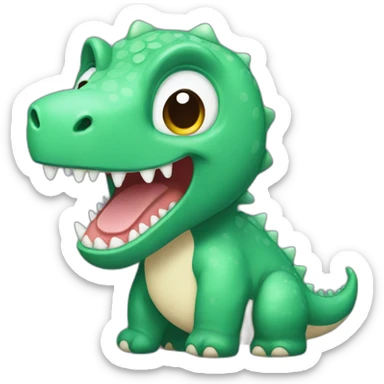 A dino mixed with a panda sticker