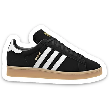 Black adidas campus sticker