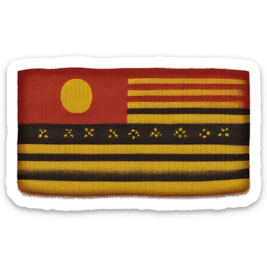Aboriginal flag emoji  sticker
