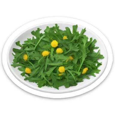 dandelion greens dish sticker