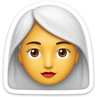 kadın kırmızı küpeli sarışın sticker