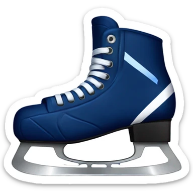 navy blue ice hockey skate sticker