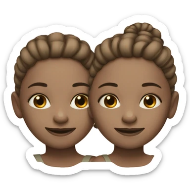 twin sisters sticker