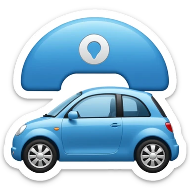 icône de vérification bleu avec une coche blanche sticker