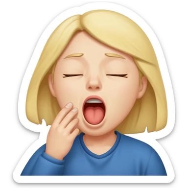 Sleepy Character zzz sticker