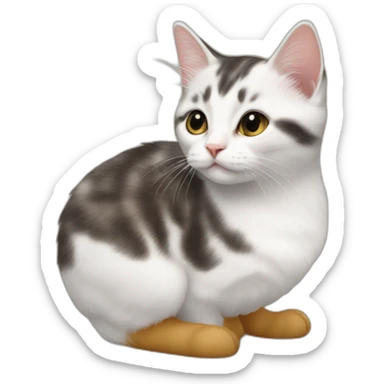 Chaton sur canard sticker