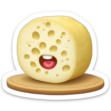 lua de queijo com framboesa sticker