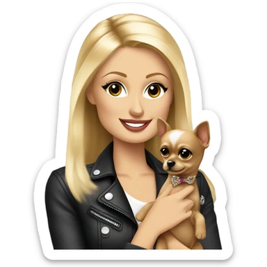 Paris Hilton and her dog sticker