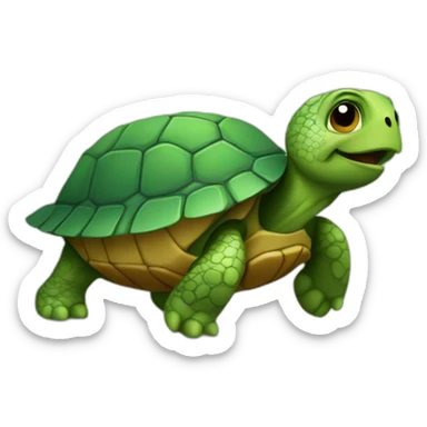 Awesome turtle sticker