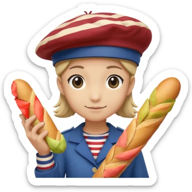 A Pokémon based on the theme of France  sticker