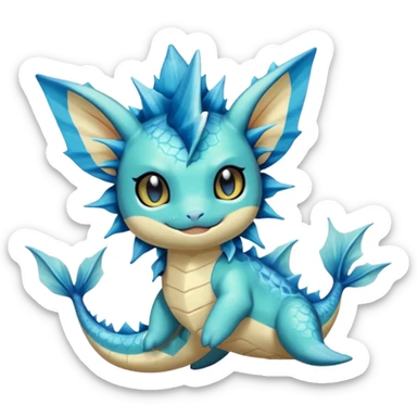 Elfish Unique Torterra-Vaporeon-feline sticker