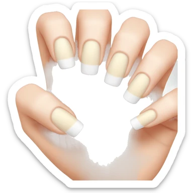 french nails sticker