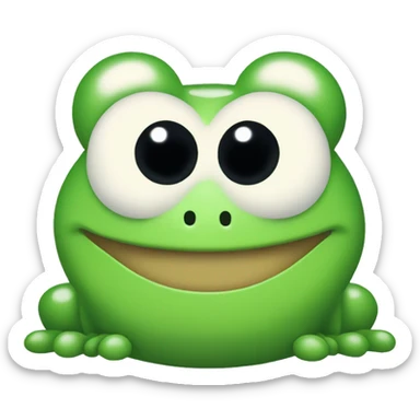 Sanrio Keroppi green frog sticker