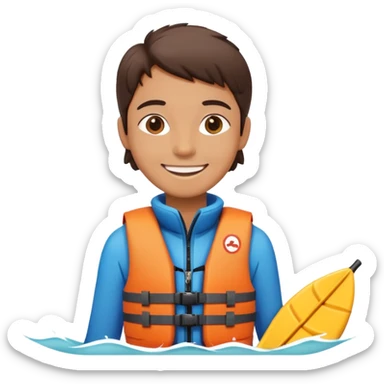 Boating on the park's lake sticker